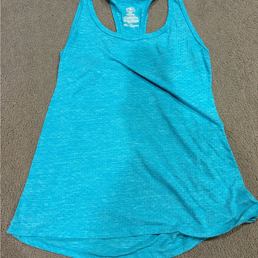 Athletic Works Turquoise Racerback Tank Top